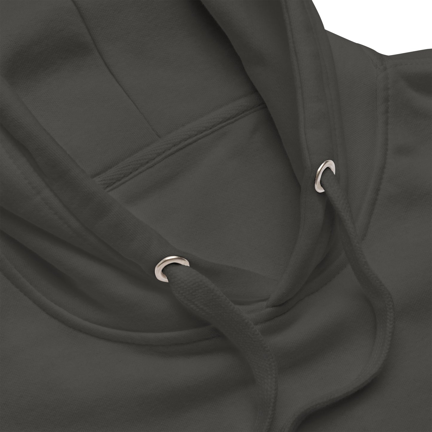 Premium Embroidery Copy Paste Hoodie She Is Jules Official Merch Spotify Apple Music Bay Area Outerwear Streetwear grey close up 